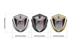 Toyota Metal Domed Emblem Luxury Finish Alloy Detail